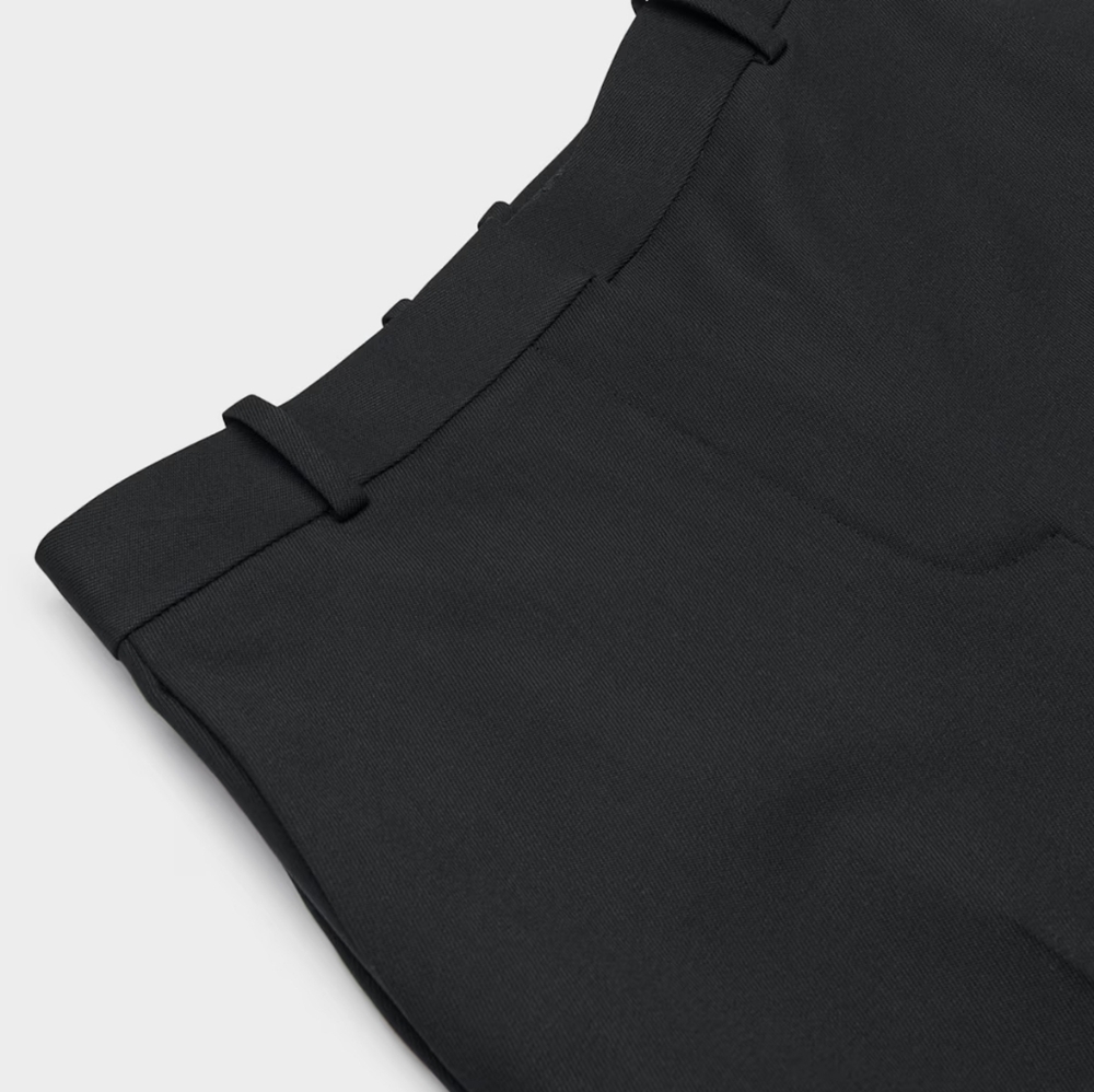 Aritzia Babaton Atelier Agency Pant Trousers City Twill Wide Leg Size 00 Black - Picture 2 of 14